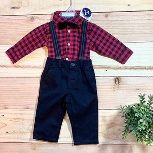 NWT The Children's Place Buffalo Plaid Outfit